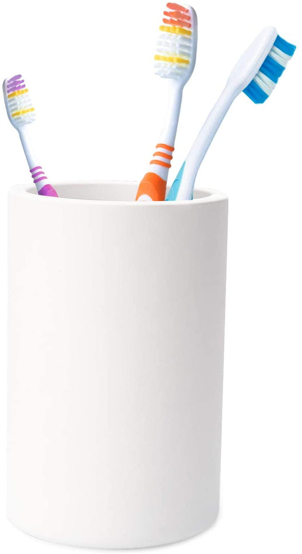 Toothbrush Holders Cup, ULG Organic Natural Materials Diatomite Tooth Brush Holder, Fast Drying Material, Electric Tooth Brush Cup Holder & Organizer, Tooth Brush Organizer Cup for Bathroom