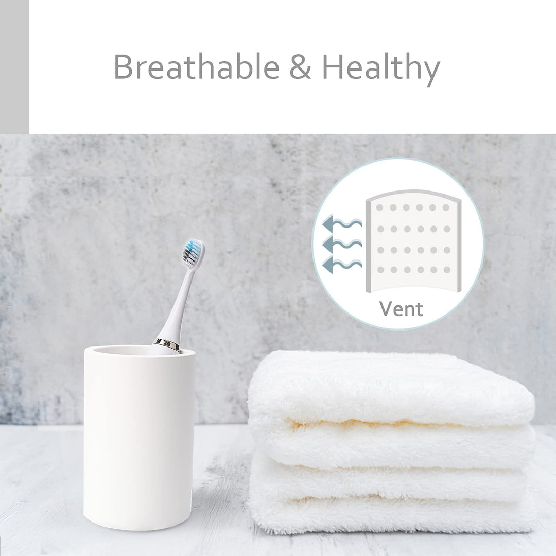 Toothbrush Holders Cup, ULG Organic Natural Materials Diatomite Tooth Brush Holder, Fast Drying Material, Electric Tooth Brush Cup Holder & Organizer, Tooth Brush Organizer Cup for Bathroom