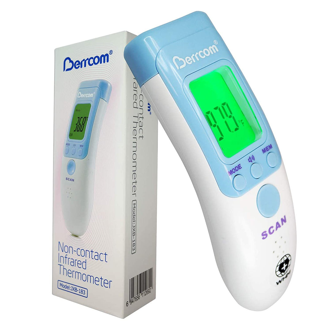 Forehead Thermometer, Digital Infrared Temporal Thermometer for Fever, Portable Non-Contact Thermometer, Instant Accurate Reading for Baby Kids and Adults