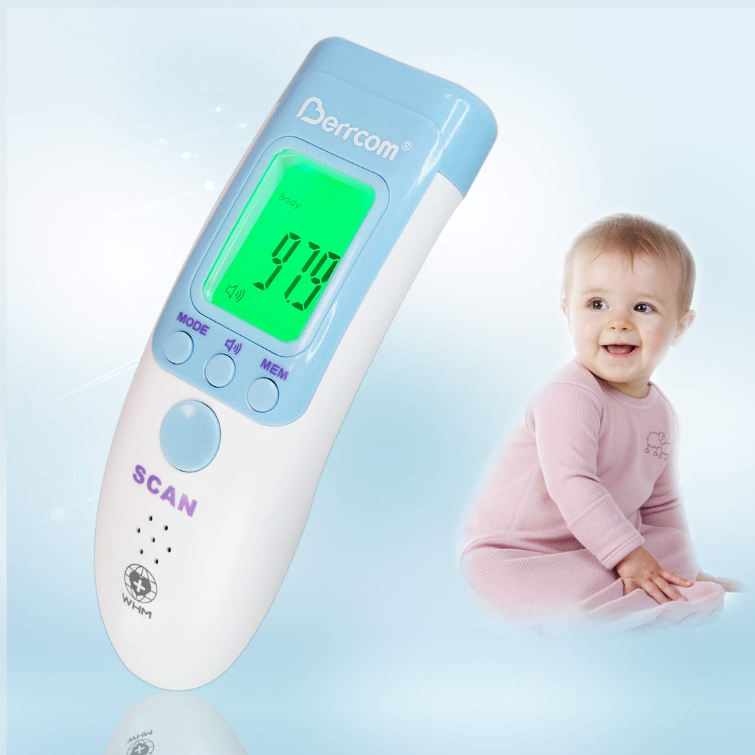 Forehead Thermometer, Digital Infrared Temporal Thermometer for Fever, Portable Non-Contact Thermometer, Instant Accurate Reading for Baby Kids and Adults