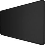 Large Extended Gaming Mouse Pad with Stitched Edges, (31.5X15.7In) Durable Non-Slip Natural Rubber Base, Waterproof Computer Keyboard Pad Mat for Esports Pros/Gamer/Desktop/Office/Home-Black 