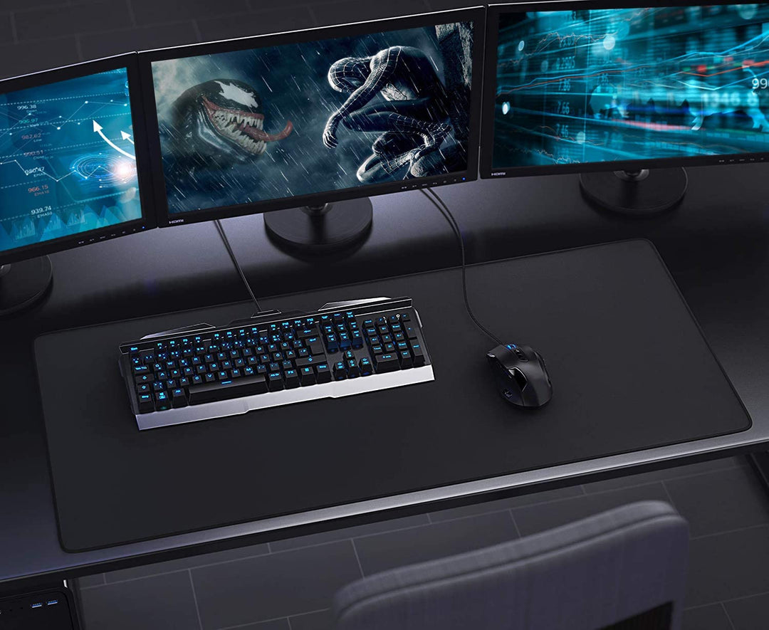 31.5x11.8 Inch Dark Knight BAT Long Extended Large Gaming Mouse Pad with  Stitched Edges Computer Keyboard Mouse Mat Desk Pad 