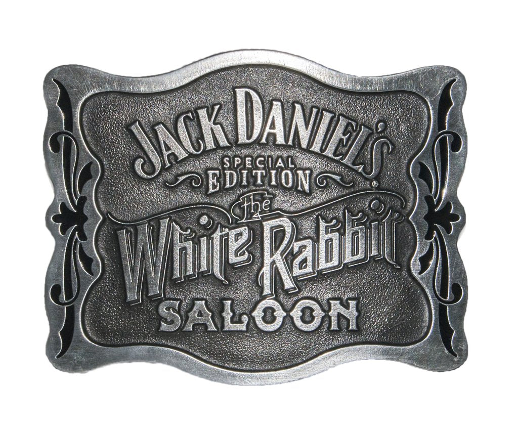 Jack Daniels White Rabbit Saloon Belt Buckle – 5060JD